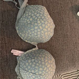 Victoria's Secret green  and Gold Accent Bra